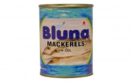 Bluna Mackerels In Oil   Tin  425 grams